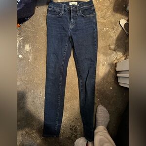 Madewell Dark Blue Skinny Jeans